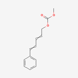 molecular formula C13H14O3 B12533884 Methyl 5-phenylpenta-2,4-dien-1-yl carbonate CAS No. 673456-83-2