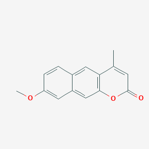 molecular formula C15H12O3 B1253389 8-Methoxy-4-methylbenzo[g]coumarin CAS No. 69169-71-7