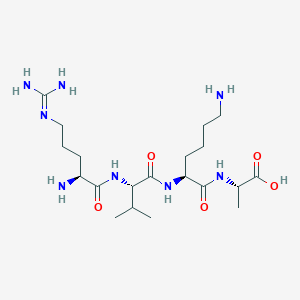 molecular formula C20H40N8O5 B12533915 N~5~-(Diaminomethylidene)-L-ornithyl-L-valyl-L-lysyl-L-alanine CAS No. 798541-11-4
