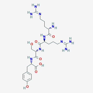 molecular formula C24H40N10O7 B12533939 L-Tyrosine, L-arginyl-L-arginyl-L-seryl- CAS No. 868828-75-5
