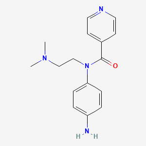 molecular formula C16H20N4O B12533970 N-(4-Aminophenyl)-N-[2-(dimethylamino)ethyl]pyridine-4-carboxamide CAS No. 652139-74-7