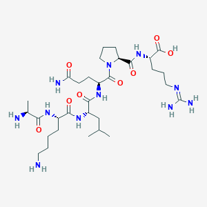 molecular formula C31H57N11O8 B12534001 L-Arginine, L-alanyl-L-lysyl-L-leucyl-L-glutaminyl-L-prolyl- CAS No. 652144-08-6