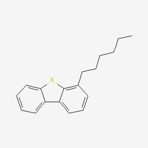 molecular formula C18H20S B12534012 4-Hexyldibenzo[b,d]thiophene CAS No. 670265-97-1