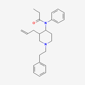 molecular formula C25H32N2O B1253402 N-Phenyl-N-[1-(2-phenylethyl)-3-prop-2-enylpiperidin-4-yl]propanamide CAS No. 82208-84-2