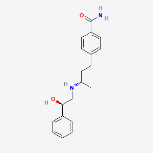molecular formula C19H24N2O2 B1253405 4-(3-((2-Hydroxy-2-phenethyl)amino)butyl)benzamide CAS No. 74249-07-3