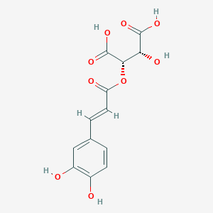 molecular formula C13H12O9 B1253407 (2S,3R)-trans-caftaric acid 