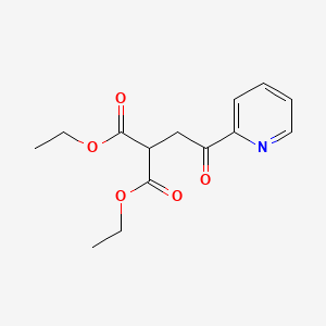 molecular formula C14H17NO5 B12534097 Diethyl [2-oxo-2-(pyridin-2-yl)ethyl]propanedioate CAS No. 864852-82-4