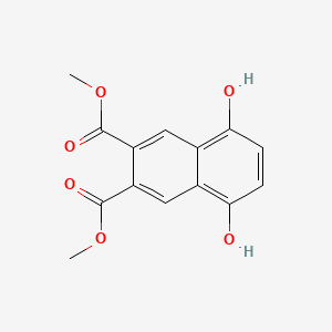 molecular formula C14H12O6 B12534105 Dimethyl 5,8-dihydroxy-2,3-naphthalenedicarboxylate CAS No. 681458-90-2