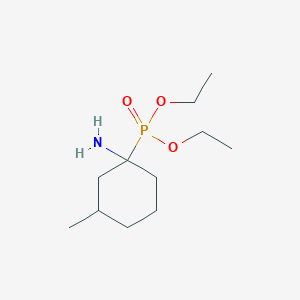 molecular formula C11H24NO3P B12534121 Phosphonic acid, (1-amino-3-methylcyclohexyl)-, diethyl ester CAS No. 653593-84-1