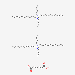 molecular formula C62H128N2O4 B12534126 Bis(N,N-dibutyl-N-decyldecan-1-aminium) hexanedioate CAS No. 848835-84-7