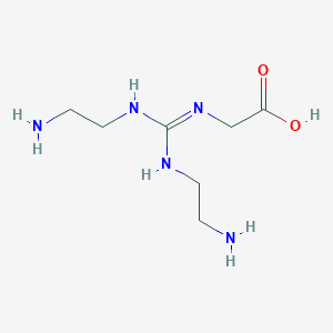 molecular formula C7H17N5O2 B12534165 Glycine, N-[[(2-aminoethyl)amino][(2-aminoethyl)imino]methyl]- CAS No. 771466-17-2