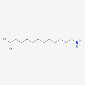 molecular formula C12H24ClNO B12534181 12-Aminododecanoyl chloride CAS No. 654062-36-9