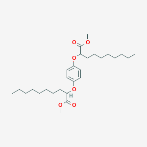 molecular formula C28H46O6 B12534184 Dimethyl 2,2'-[1,4-phenylenebis(oxy)]didecanoate CAS No. 667411-95-2