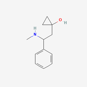 molecular formula C12H17NO B12534185 Cyclopropanol, 1-[2-(methylamino)-2-phenylethyl]- CAS No. 653579-35-2