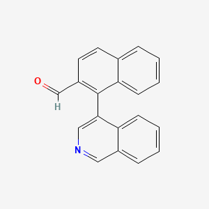 molecular formula C20H13NO B12534212 1-(Isoquinolin-4-yl)-2-naphthaldehyde 