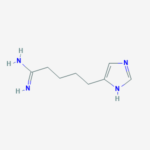 molecular formula C8H14N4 B12534217 5-(1H-Imidazol-5-yl)pentanimidamide CAS No. 736875-03-9