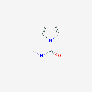 molecular formula C7H10N2O B12534270 N,N-Dimethyl-1H-pyrrole-1-carboxamide 