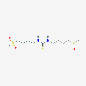 molecular formula C11H24N2O3S3 B12534315 Thiourea, N-[4-(methylsulfinyl)butyl]-N'-[4-(methylsulfonyl)butyl]- CAS No. 678163-62-7