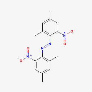 molecular formula C16H16N4O4 B12534330 (E)-Bis(2,4-dimethyl-6-nitrophenyl)diazene CAS No. 811848-77-8
