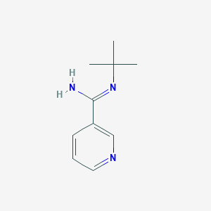 molecular formula C10H15N3 B12534373 N-tert-butylpyridine-3-carboximidamide 