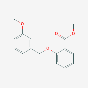 molecular formula C16H16O4 B12534432 Methyl 2-[(3-methoxyphenyl)methoxy]benzoate CAS No. 820234-30-8
