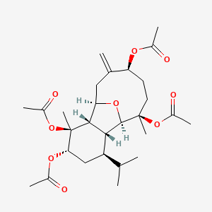 molecular formula C28H42O9 B1253447 Eunicellin 