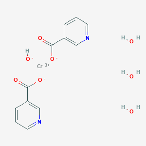 molecular formula C12H15CrN2O8 B125345 Chromium dinicotinate CAS No. 148485-16-9