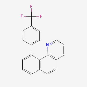 molecular formula C20H12F3N B12534546 10-(4-(Trifluoromethyl)phenyl)benzo[h]quinoline 