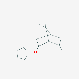 molecular formula C15H26O B12534586 2-(Cyclopentyloxy)-6,7,7-trimethylbicyclo[2.2.1]heptane CAS No. 141969-06-4