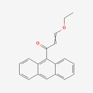 molecular formula C19H16O2 B12534651 1-(Anthracen-9-yl)-3-ethoxyprop-2-en-1-one CAS No. 821004-00-6