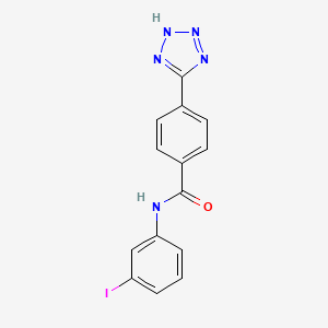 molecular formula C14H10IN5O B12534668 N-(3-iodophenyl)-4-(2H-tetrazol-5-yl)benzamide CAS No. 651769-57-2