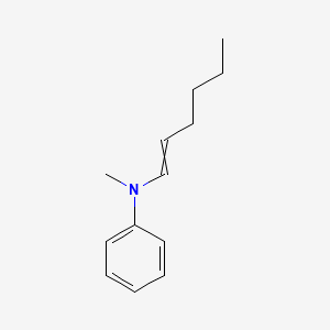 molecular formula C13H19N B12534672 N-(Hex-1-en-1-yl)-N-methylaniline CAS No. 651718-35-3