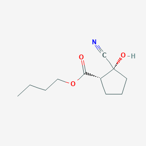 molecular formula C11H17NO3 B12534690 Butyl (1S,2R)-2-cyano-2-hydroxycyclopentane-1-carboxylate CAS No. 834886-14-5