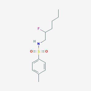 molecular formula C13H20FNO2S B12534691 Benzenesulfonamide, N-(2-fluorohexyl)-4-methyl- CAS No. 654677-52-8