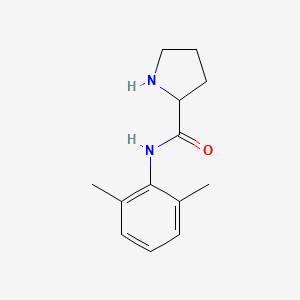 molecular formula C13H18N2O B1253474 N-(2,6-Dimethylphenyl)-2-pyrrolidinecarboxamide 
