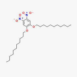 molecular formula C28H48N2O6 B12534740 1,2-Dinitro-4,5-bis(undecyloxy)benzene CAS No. 816463-60-2