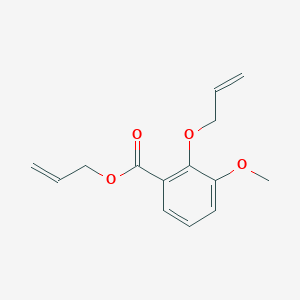molecular formula C14H16O4 B12534785 Prop-2-en-1-yl 3-methoxy-2-[(prop-2-en-1-yl)oxy]benzoate CAS No. 836649-59-3
