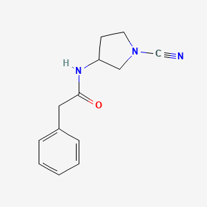 molecular formula C13H15N3O B12534814 N-(1-Cyanopyrrolidin-3-yl)-2-phenylacetamide CAS No. 773858-06-3