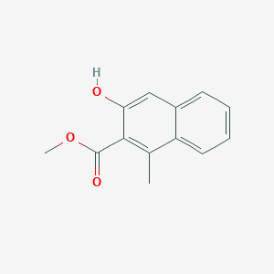 molecular formula C13H12O3 B12534824 Methyl 3-hydroxy-1-methylnaphthalene-2-carboxylate CAS No. 663937-59-5