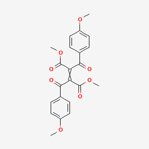 molecular formula C22H20O8 B12534848 Dimethyl 2,3-bis(4-methoxybenzoyl)but-2-enedioate CAS No. 676591-78-9