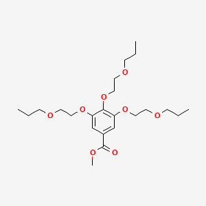 molecular formula C23H38O8 B12534873 Methyl 3,4,5-tris(2-propoxyethoxy)benzoate CAS No. 653569-41-6