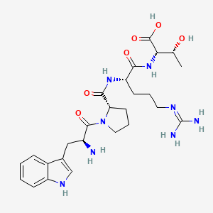 molecular formula C26H38N8O6 B12534912 L-Tryptophyl-L-prolyl-N~5~-(diaminomethylidene)-L-ornithyl-L-threonine CAS No. 798540-92-8