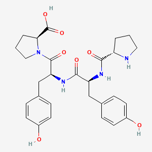molecular formula C28H34N4O7 B12534917 L-Proline, L-prolyl-L-tyrosyl-L-tyrosyl- CAS No. 821772-11-6