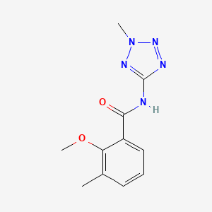 molecular formula C11H13N5O2 B12534920 2-Methoxy-3-methyl-N-(2-methyl-2H-tetrazol-5-yl)benzamide CAS No. 674364-61-5