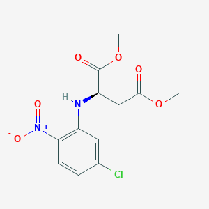 molecular formula C12H13ClN2O6 B12534965 Dimethyl N-(5-chloro-2-nitrophenyl)-D-aspartate CAS No. 714569-91-2