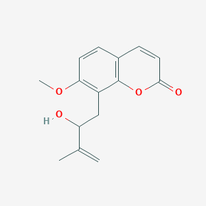 molecular formula C15H16O4 B1253508 (S)-Auraptenol CAS No. 51559-35-4