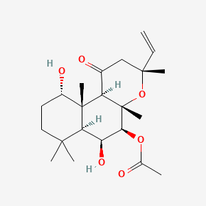 molecular formula C22H34O6 B1253509 9-Deoxyforskolin CAS No. 84048-28-2