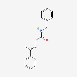 molecular formula C18H19NO B12535093 N-benzyl-4-phenylpent-3-enamide CAS No. 674285-93-9