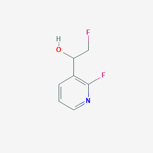 molecular formula C7H7F2NO B125351 2-Fluoro-1-(2-fluoropyridin-3-yl)ethanol CAS No. 145005-31-8