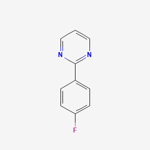molecular formula C10H7FN2 B12535232 2-(4-Fluorophenyl)pyrimidine CAS No. 68049-17-2